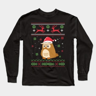 Merry owlmas Long Sleeve T-Shirt